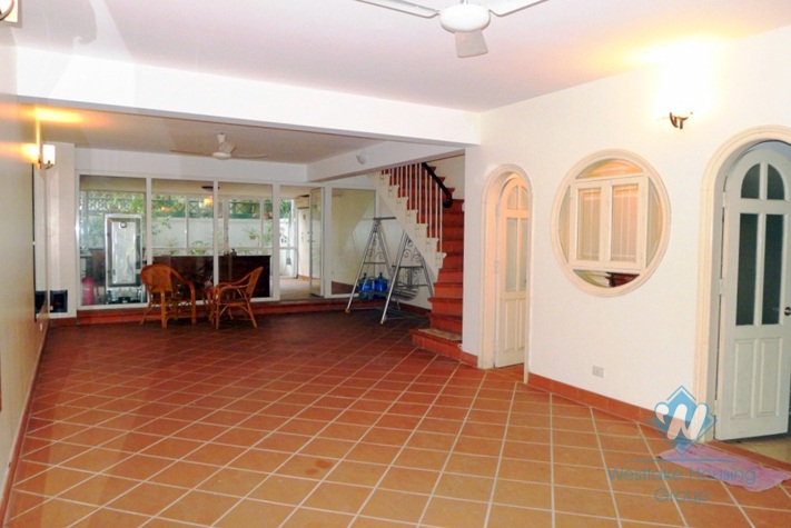 Beautiful house for rent in Dang Thai Mai Street, Tay Ho, Hanoi